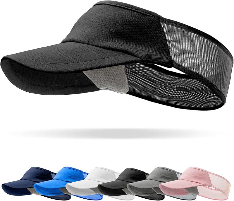 vidsel Sport Sun-Visor Hat Men Women Summer UV Protection, Lightweight Cooling Golf Running Tennis Sweat-Band Cap - Image 1